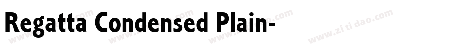Regatta Condensed Plain字体转换